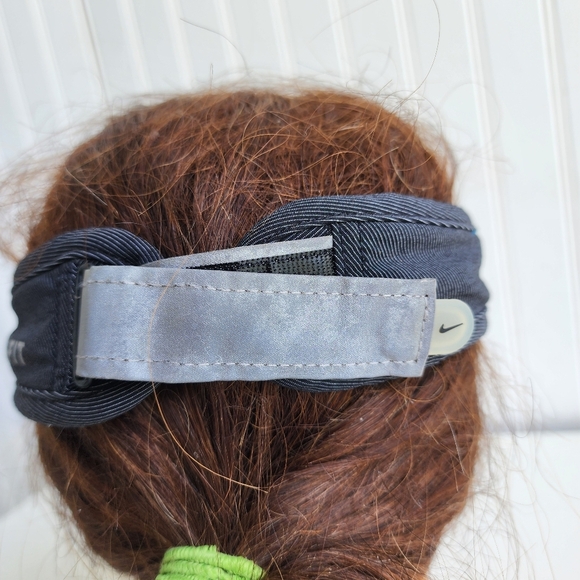 Nike Dri-Fit AW84 Running Visor - Black Strap Back Hat - One Size - Picture 5 of 8